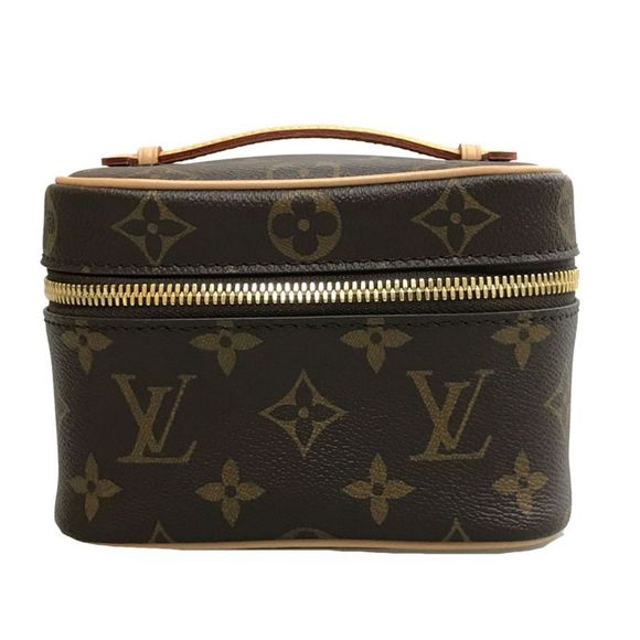 Louis Vuitton Vanity Mini Monogram Handbag Leather Brown - Picture 1 of 10